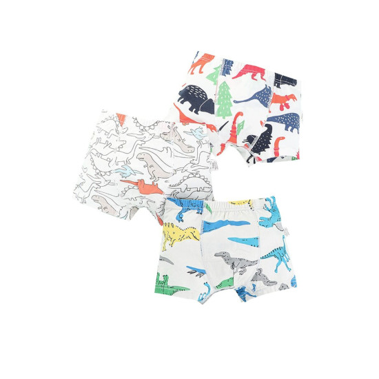 Three Packs Kid Boy Print Boxer Shorts  