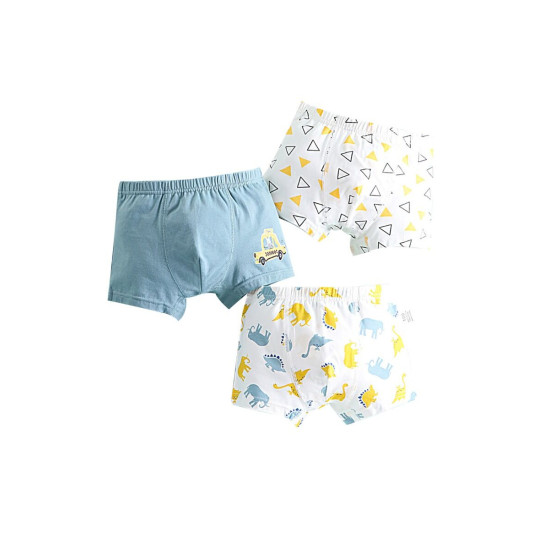 Three Packs Kid Boy Print Boxer Shorts  