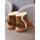 Solid Color Lamb Wool Snow Boot For Little Kids  Kids Shoes  