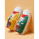 Color Blocking Kid Canvas Shoes  