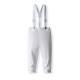 12M-5Y Toddler Boys Pure White Shirt Overalls Two-Piece Birthday Suit Set  Boys Clothing  