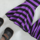 12M-5Y Halloween Color Contrast Suit Pullover & Purple Striped Bell Bottom Pants  Girls Clothes  