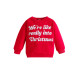 12M-5Y Toddler Boys Christmas Long Sleeve Alphabet Pullover Sweatshirt  Boys Clothing  