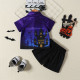 18M-6Y Toddler Boys Halloween Pumpkin Spooky Print Shirt And Shorts Set  Boys Clothing  