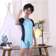 3-11Y Colorblock Short Sleeve Swimwear Jumpsuit  Kids Boutique Clothing  