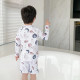 18M-7Y Toddler Boy Swimwear & Beachwear Sets Cartoon Planet Print Long Sleeve Top And Shorts  Toddler Boy Clothes  