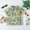 18M-6Y Toddler Boys Seaside Holiday Printed Short Sleeve Lapel Floral Shirt  Boys Clothes  