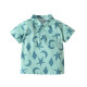 18M-6Y Toddler Boys Seaside Holiday Printed Short Sleeve Lapel Floral Shirt  Boys Clothes  