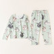 9M-4Y Toddler Girl & Boy Intimates & Pajamas Sets Cartoon Bunny Print Long Sleeve Top And Pants  Children's Clothing  