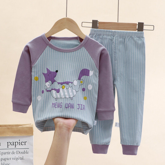 6M-6Y Toddler Girls Boys Sets Cotton Pajamas Home Clothes Pullover & Pants  Toddler Clothing  