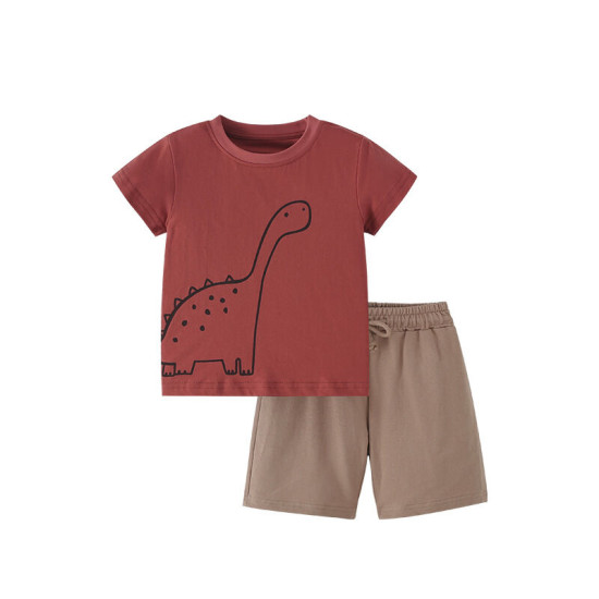 18M-7Y Toddler Boys Sets Dino T-Shorts And Shorts  Boys Clothes  