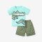 18M-7Y Toddler Boys Sets Crocodile Print T-Shirts And Shorts  Boys Clothes  